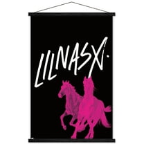 Lil Nas - Horses Wall Poster with Wooden Magnetic Frame, 22.375" x 34"