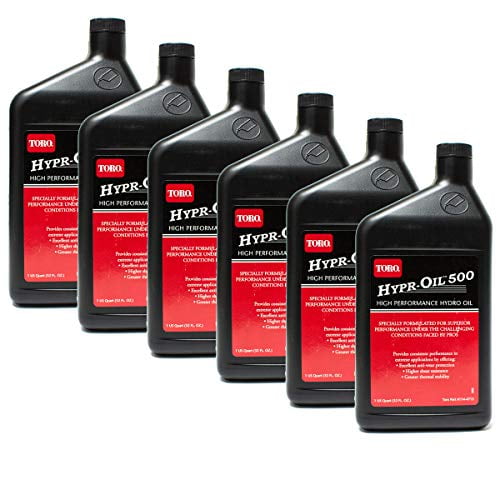 6PK Toro HyprOil 500 1144713 Hydro Oil 1 Quart Zero Turn Lawn Mowers