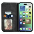 thumbnail image 6 of Flip Wallet Case Compatible with iPhone 16 Pro Max, PU Leather Magnetic Folio Cover with with Card Holder & Stand Function Shockproof Durable Full Protection Phone Case, for Men Women, Black, 6 of 6