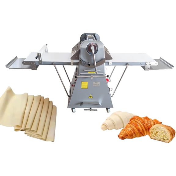 Reversible Foldable Dough Sheeter Vertical Commercial Danish Pastry Bakery Machine Pasta Pizza Dough Roller Sheeter 110V