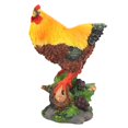 thumbnail image 1 of Decoración de resina para césped, 2 piezas de resina para macetas de jardín, gallo, gallina, adorno de pollo, innovación moderna, 1 of 11