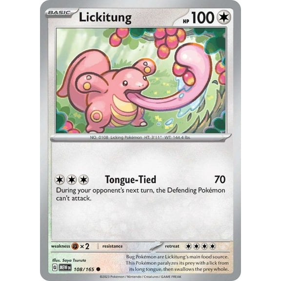 Pokemon Scarlet & Violet 151 Common Lickitung #108