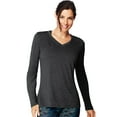 thumbnail image 1 of Hanes Womens Sport Cool DRI Performance Long-Sleeve V-Neck T-Shirt, 2XL, 1 of 8