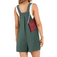 thumbnail image 4 of Fantaslook Jumpsuits for Women Summer Casual Adjustable Strap Overalls Sleeveless Shorts Jumpers with Pockets Bib Jumpsuit Rompers, 4 of 7