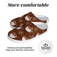 thumbnail image 6 of Wukai Sloths Need More Coffee Print Women's Indoor Bedroom Slipper Slip On Shoes, Unisex House Shoes with Anti-Skid Sole for Men, Gift for Women Men-35/36, 6 of 7