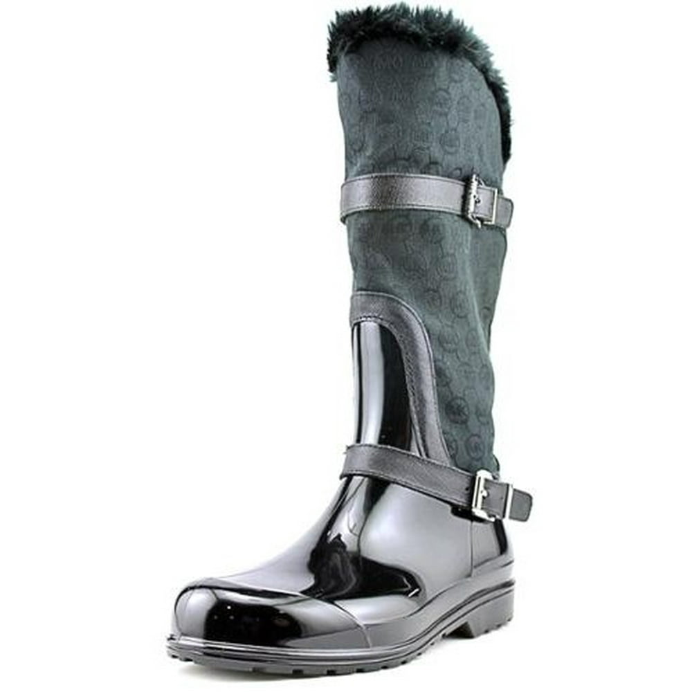 michael kors black rain boots