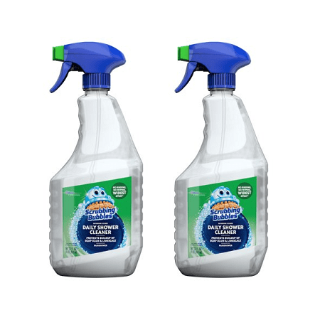 (2 Pack) Scrubbing Bubbles Daily Shower Cleaner, 32 (Best Cleaner For Plastic Shower)