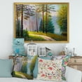 thumbnail image 3 of Designart 'Subtle Sunset Light Through The Trees II' Lake House Framed Art Print, 3 of 4
