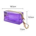 thumbnail image 2 of ENTASSER Waterproof Storage Bags PVC Transparent Zippered Toiletry Bag with Handlestyle5, 2 of 5