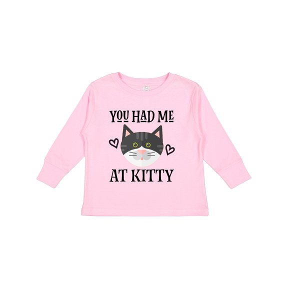 Inktastic Kitty Cat Baby Kitten Girls Long Sleeve Toddler T-Shirt