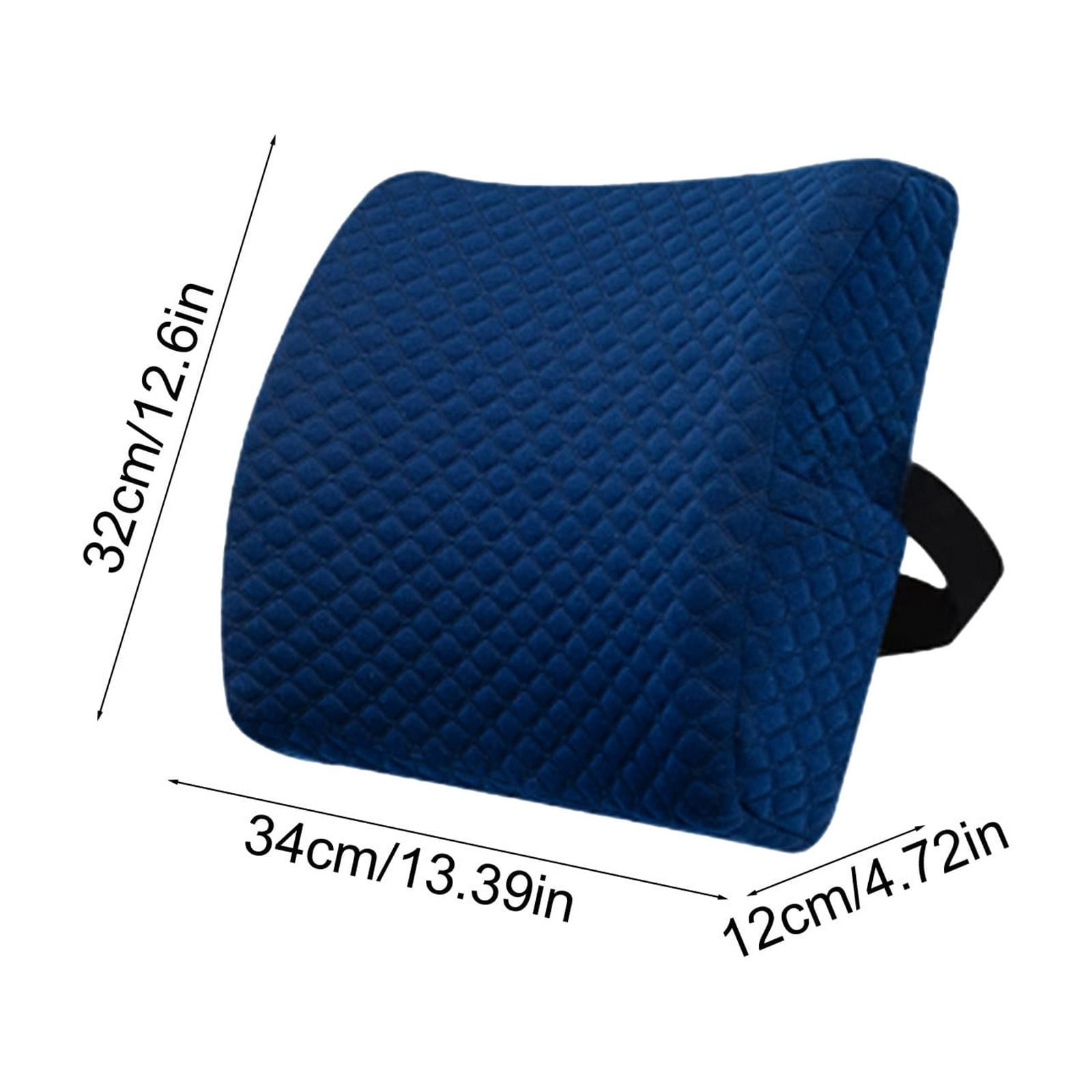 Coussin Lombaire En Mousse Mémoire Avec Sangles Réglables - Pour Voiture, Bureau, Canapé - Housse Mesh Lavable