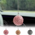 thumbnail image 4 of Kraoden Car Crystal Ball, Car Rear View Mirror Pendant Glisten, Car Decor Accessories Car Glisten Decoration for Women, 4 of 5
