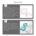 thumbnail image 4 of Inteprter Moldes para fundición de resina, herramienta de fabricación de joyas de silicona, Cenicero, DIY, maceta, molde para Base, decoraciones, Artesanía cuadrado Inteprter HA060865-01, 4 of 6