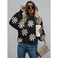 thumbnail image 4 of Weardear Sweaters for Women Lantern Long Sleeve Mockneck Pullover Fall Knit Sweater Tops, 4 of 6