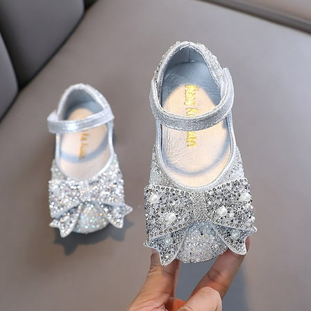 

Aayomet Princess Shoes Children Dance Shoes Casual Girl Matching Wedding Clothes Dance Diamond Jelly Sandals for Toddlers Silver 33