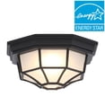 thumbnail image 5 of Hampton Bay Black Outdoor LED Flushmount (Store Return), 5 of 5