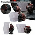 thumbnail image 4 of Bone Hand Series Aromatherapy Candle Silicone Mold DIY Halloween Flower Skull, 4 of 7
