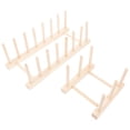 thumbnail image 3 of 2 Pcs Étagère Multifonctionnelle en Bois pour Bols et Assiettes, 3 of 9