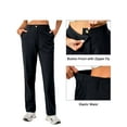thumbnail image 2 of Little Donkey Andy Women's Golf Pants Stretch Quick Dry Business Casual Slacks with Pockets, Deep Black XS, 2 of 6