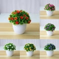 thumbnail image 2 of Artificial Flower Potted Vivid Decor Props Vivid Flower Bonsai for Home, 2 of 7