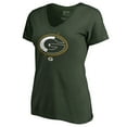 thumbnail image 2 of Women's Green Green Bay Packers X-Ray Slim Fit V-Neck T-Shirt, 2 of 3