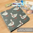 thumbnail image 4 of FORMRS 3 Ring Photo Album 4"x6" Self Adhesive Large Capacity PU Leather Cover, Winter Goose, 4 of 8