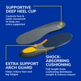 thumbnail image 5 of Dr. Scholl's Heavy Duty Insoles Men's Foot Arch Support, 1 Pair, 5 of 10