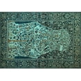 thumbnail image 1 of Ahgly Company Indoor Rectangle Persian Light Blue Traditional Area Rugs, 2' x 5', 1 of 4