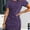 Purple, variant on ZOELNIC Women's Short Sleeve Ruched Bodycon Mini Sundress Summer Casual T Shirt Dress, S