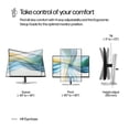 thumbnail image 6 of HP 524pu 24" Class Full HD LCD Monitor - 16:9 - Sleek Black, Silver - 23.8" Viewable - In-plane Switching (IPS) Technology - 1920 x 1080 - 350 Nit - 5 ms - 100 Hz Refresh Rate - USB Type-C, 6 of 9