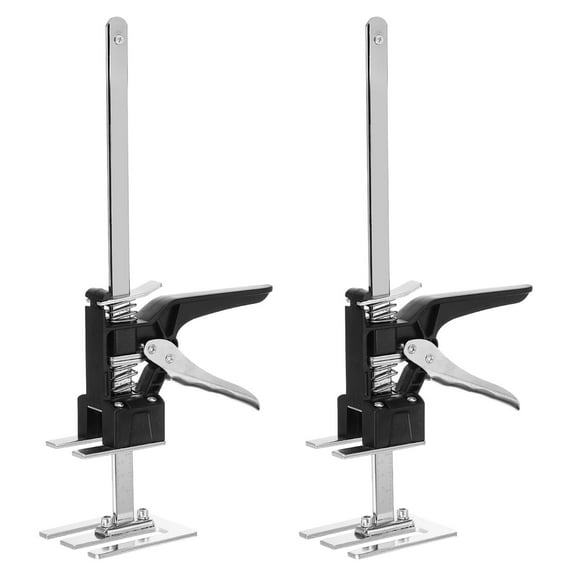 Uxcell 570 lb Load-Bearing 9.8" Height Adjustable Labor Saving Handle Jack 2Pcs