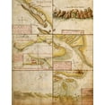 thumbnail image 2 of Vintage Maps 20x24 White Modern Wood Framed Museum Art Print Titled - Portuguese Navigational Map of Caribbean Ports 1630, 2 of 4