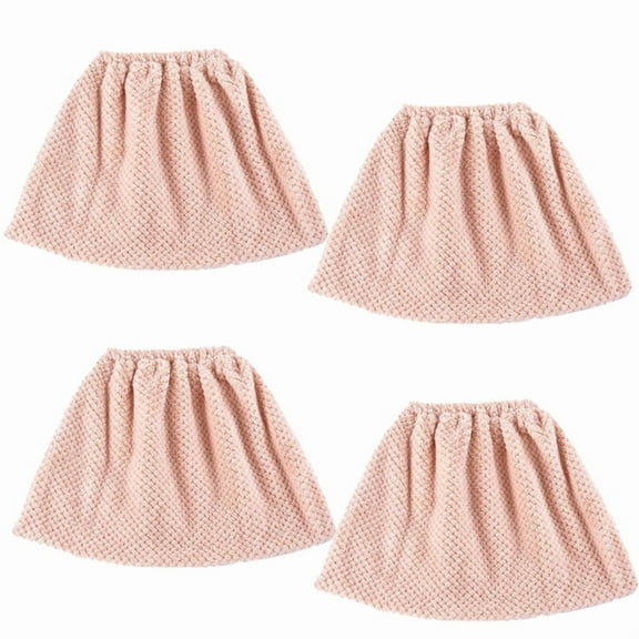 4pcs Multifunctional Lazy Broom Cloth Cover Broom Cleaning Cover Water Absorption Broom Cover Broom Covers for Sweeping Home Mop Cover Replacement Cloth Household Coral Fleece，Elastic version