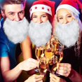 thumbnail image 5 of Disfraz de barba de Papá Noel de 12 piezas, disfraz de barba blanca falsa, acceso a la barba de Papá Noel Feliz Sencillez, 5 of 5