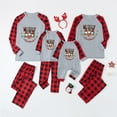 thumbnail image 4 of Family Christmas Pjs Two Piece Sleepwear Set Long Sleeve T-Shirts and Pants Holiday Nightgowns with Merry Christmas, 4 of 6