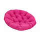thumbnail image 3 of Almohada de piso de cojín de silla redonda, asiento de almohadilla de almohadilla de patio multipropósito transpirable para habitaciones familiares Rosa rojo, 3 of 8