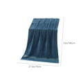 thumbnail image 3 of Bath Towel Cotton Unmixed Material | Super Absorbent Fast Dry | Double-Sided Plush Terry | Extra Large 70x140cm | Soft Touch | Home & Travel | Blue Khaki White, 3 of 6