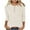 Beige, variant on FNFYFH Knit Tops for Women 3/4 Sleeve Tunic Shirts Comfy Button Down Blouse Solid Three Quarter Sleeves Tees,Wine