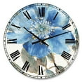 thumbnail image 1 of Designart Indigold Aquarelle Fleur I horloge murale, 1 of 4