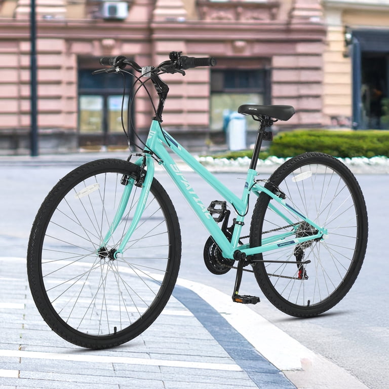 hybrid womens bicycle Xds 700c Cross 200 Women's 21 Speed City Commuter Bicycle, 44cm / Black release seat clamp lets riders adjust seating positions to their own personal comfort level VEVOR Hybrid Bike, Lightweight Aluminum