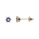 thumbnail image 1 of S925 Plateado Oro Azul Espinela Pendientes Mujeres Estilo Japonés Temperamento Todo Brillante Pendientes de Circonio, 1 of 8