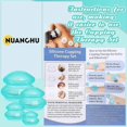 thumbnail image 2 of 8 Pcs 4 Sizes Cupping Therapy Set With Satin Bag Silicone Massage Cups Professional Cupping Therapy Vacuum Cup For Cellulite Joint Pain Muscle Pain(, 2 of 5