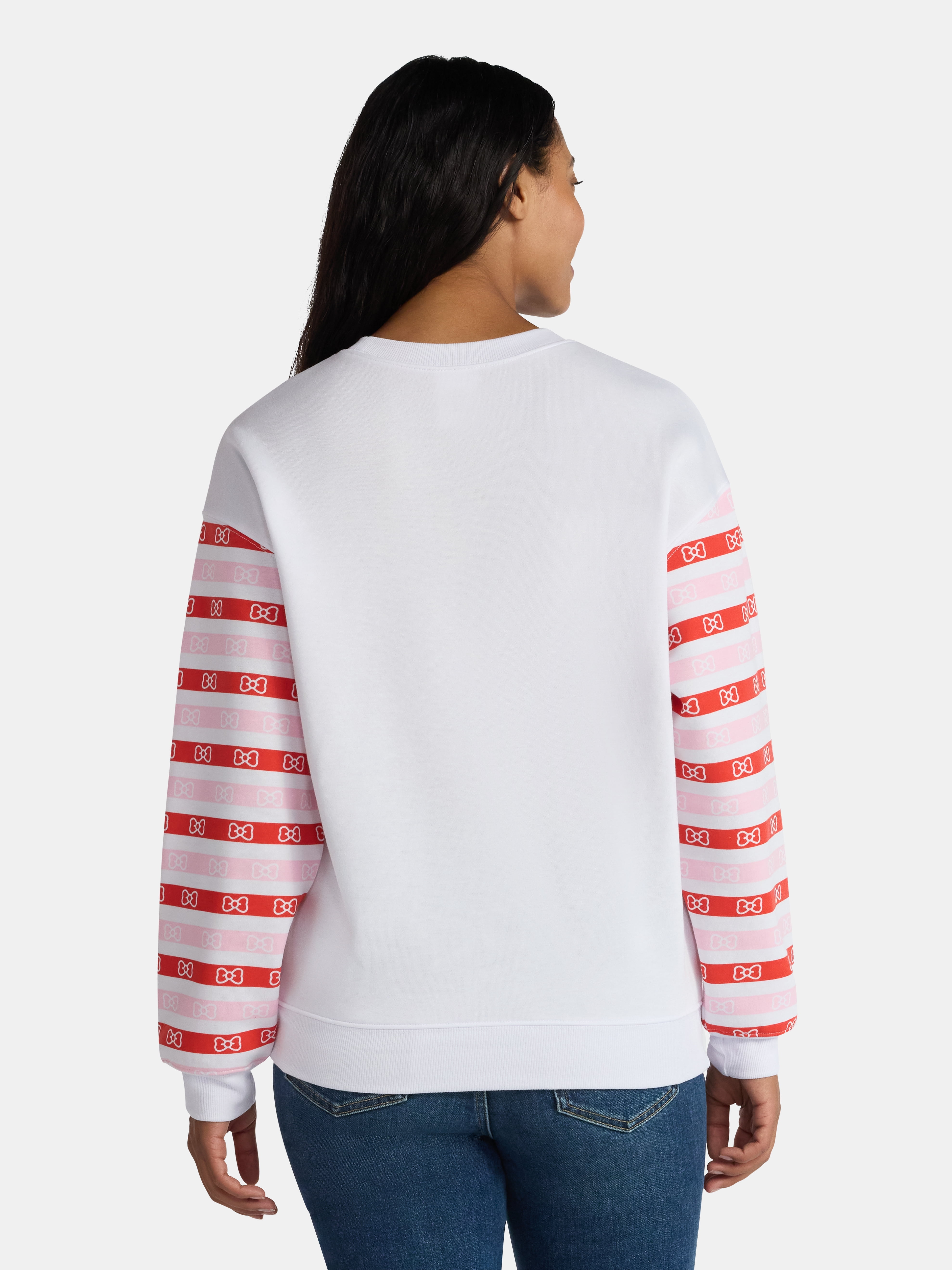 Hello Kitty and Friends Women's Light Up Christmas Graphic Sweatshirt with Long Sleeves, Sizes XXS-XXL