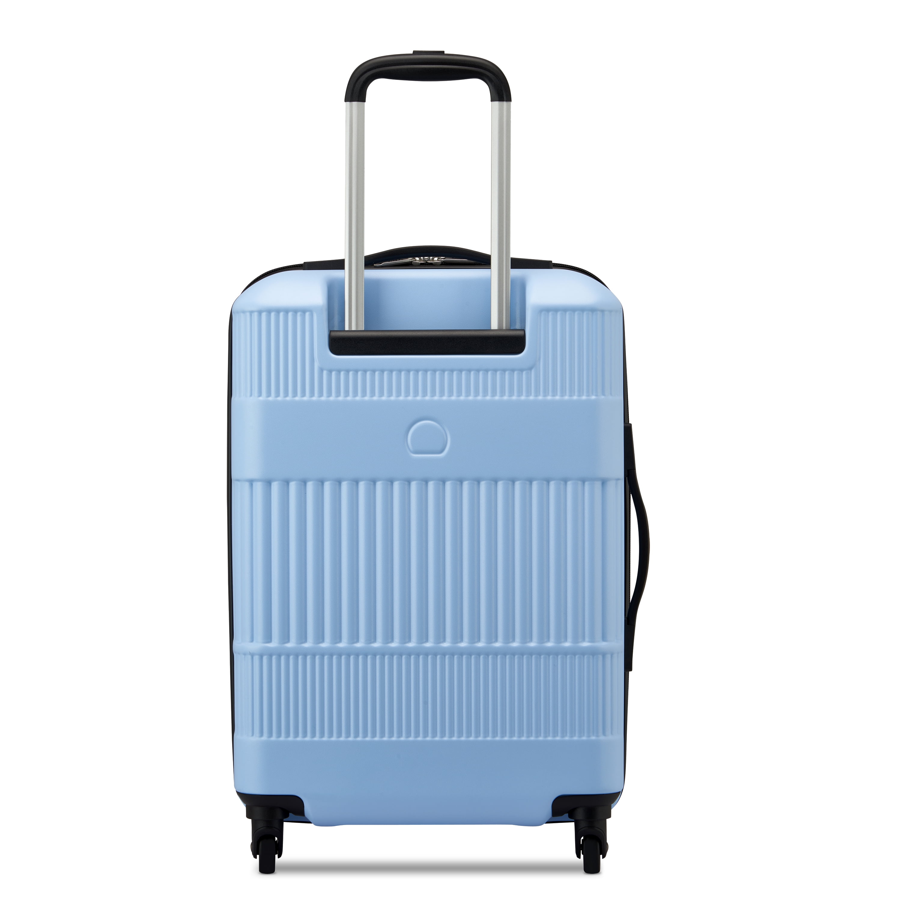 United Colors of Benetton x Delsey Paris, Ribbed Hardside 20" Carry-on Expandable Spinner Luggage, Blue