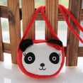 thumbnail image 1 of Children Coin Purse Cartoon Plush Messenger Bags Cute Animal Panda Cat Rabbit Fluffy Baby Kid Kindergarten Cross-Body Bag heqiyong LED, 1 of 2