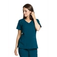 thumbnail image 1 of Grey's Anatomy Spandex Stretch Kim Top-3 Pocket V-Neck Top, 1 of 2