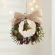 thumbnail image 1 of Adornos navideños, 1 colgante navideño con forma de campana y flor para puerta, con forma de piña y piña, para decorar el árbol de Navidad., 1 of 6