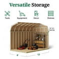 thumbnail image 5 of Little Cottage Co. 8x12 Classic Gambrel Barn with 6 ft. Sidewalls, Outdoor Wood Storage Shed Do-It-Yourself Precut Kit, 5 of 13