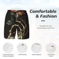 thumbnail image 5 of Lsque Mens Swim Trunks Skeleton Hand Rose Butterfly Pattern - Bathing Suit Compression Liner - Beach Swim Shorts Swimwear - (S-3XL) - Stretch Quick Dry -3X-Large, 5 of 9