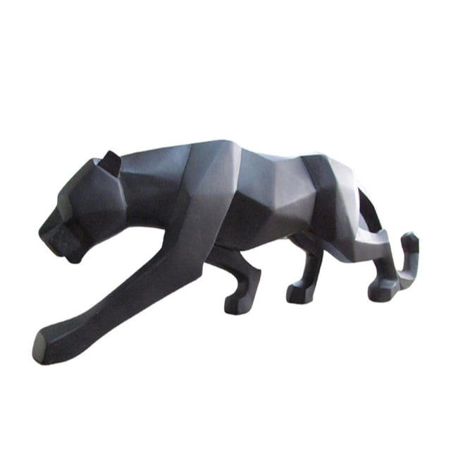 Leopardo, Figurita De Animal, Estilo Geométrico, Artesanía De Resina, Animal, Hogar, Sala De Estar, Decoraciones, Adornos De Escultura De Leopardo Eigraketly HA044459-04